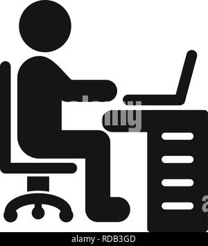 Arbeitsbereich Vektor Icon Zeichen Symbol Vektor Illustration für den privaten und gewerblichen Gebrauch... Reinigen Sie trendige Symbol... Stock Vektor