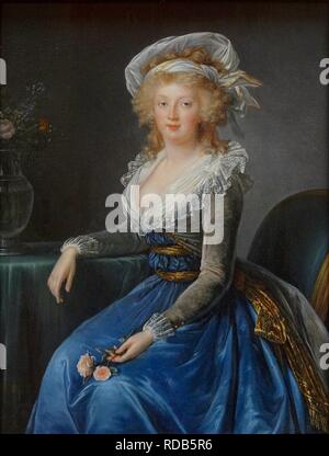 Portrait von Maria Theresia von Neapel und Sizilien (1772-1807). Museum: Musée Condé, Chantilly. Thema: Nach Louise Élisabeth Vigée Le Brun. Stockfoto