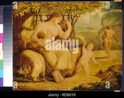 Adam und Eva. Die ersten Eltern. Museum: Staat A Puschkin-Museum für bildende Künste, Moskau. Autor: Carstens, Asmus Jakob. Stockfoto