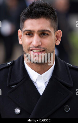 Amir Khan. London. Feb 12. Stockfoto