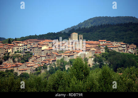 Italien, Toskana, Grosseto, Santa Fiora Dorf. Stockfoto