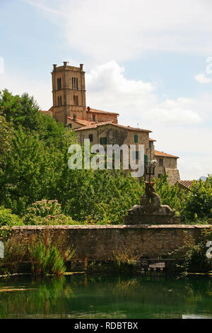 Italien, Toskana, Grosseto, Santa Fiora Dorf. Stockfoto