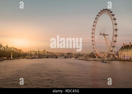 London Eye UK Stockfoto