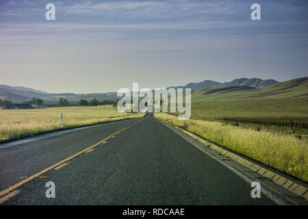 Die Fahrt durch die Landschaft, Kalifornien Stockfoto