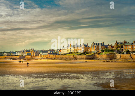 Europa, Großbritannien, Schottland, Küste, Küstenwanderweg, Fife Coastal Path, Elie, Bucht, Ebbe Stockfoto