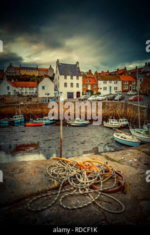 Europa, Großbritannien, Schottland, Küste, Küstenwanderweg, Fife Coastal Path, Crail, Hafen Stockfoto