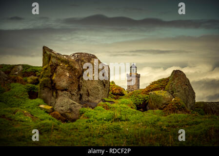 Europa, Großbritannien, Schottland, Küste, Küstenwanderweg, Fife Coastal Path, Anstruther, Hafen, Seebrücke, Leuchtturm Stockfoto