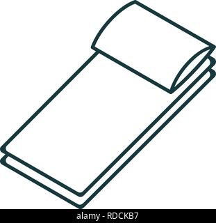Lineare Symbol der Matratze, Vector EPS 8. Stock Vektor