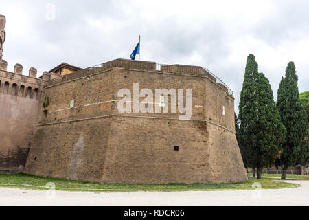 Rom, Italien, 23. Juni 2018: Das Castel Sant'Angelo, Mausoleum des Hadrian in Rom, Italien Stockfoto