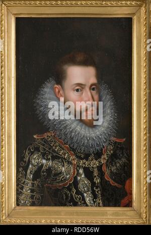 Portrait von Albert VII, Erzherzog von Österreich (1559-1621). Museum: Nationalmuseum Stockholm. Autor: POURBUS DER JÜNGERE, FRANS. Stockfoto