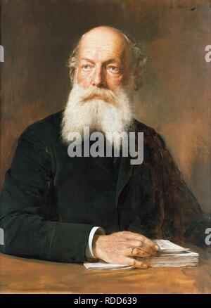 Porträt von Friedrich August Kekulé von Stradonitz (1829-1896). Museum: den Staatlichen Museen zu Berlin. Thema: VON ANGELI, Heinrich. Stockfoto