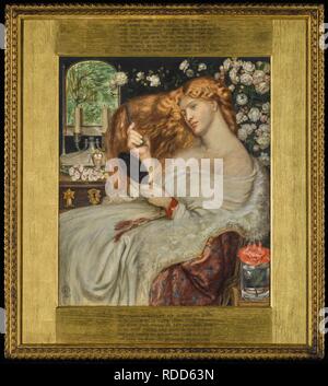 Lady Lilith. Museum: private Sammlung. Autor: Rossetti, Dante Gabriel. Stockfoto