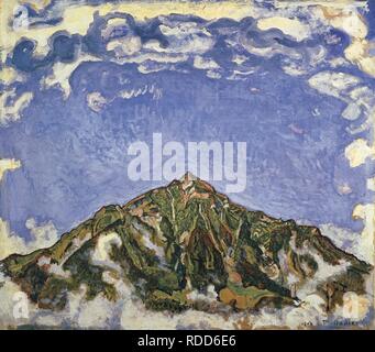 Berg Niesen gesehen vom Heustrich. Museum: Aargauer Kunsthaus, Aarau. Autor: HODLER, Ferdinand. Stockfoto