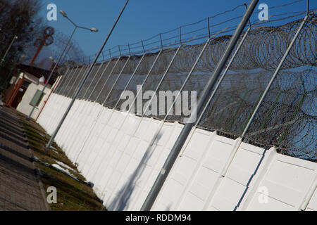 Danzig, Polen vom 18. Januar 2019. Gefängnis Gdansk-Przerobka Ort, wo Täter des Angriffs auf die Bürgermeister von Danzig Piotr Ottar Stefan W. Credit: Slawomir Kowalewski/Alamy Leben Nachrichten befindet. Stockfoto