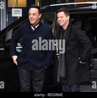 London, Großbritannien. 18. Jan 2019. Declan Donnelly, Anthony McPartlin, neue Serie der ITV-Talent zeigen, im London Palladium Credit: Nils Jorgensen/Alamy leben Nachrichten Stockfoto