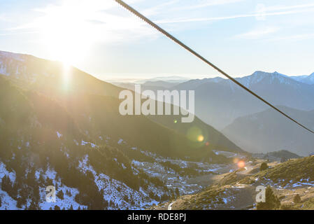 Grandvalira, Andorra: 2019 Januar 15: Skistation Grandvalira von Canillo, Andorra. Stockfoto