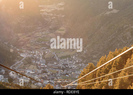 Grandvalira, Andorra: 2019 Januar 15: Skistation Grandvalira von Canillo, Andorra. Stockfoto