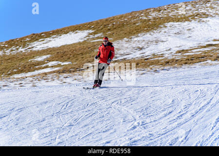 Grandvalira, Andorra: 2019 Januar 15: Skistation Grandvalira von Canillo, Andorra. Stockfoto