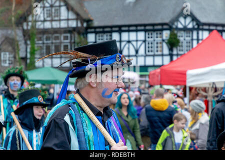 Samstag, 08 Dezember 2018-T er jährliche Lymm Dickensian Festival in Warrington, Cheshire, England, UK. Stockfoto