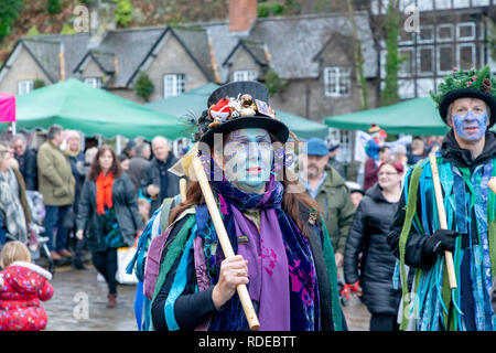 Samstag, 08 Dezember 2018-T er jährliche Lymm Dickensian Festival in Warrington, Cheshire, England, UK. Stockfoto