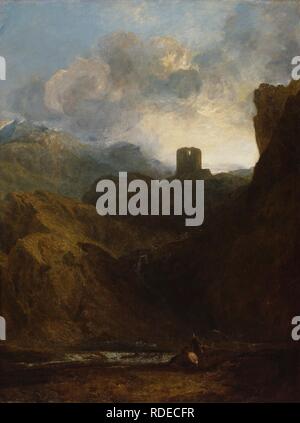 Dolbadarn Schloss, North Wales. Museum: Royal Academy of Arts, London. Autor: TURNER, Joseph Mallord William. Stockfoto