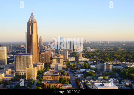 Georgia's wunderschöne Skyline in Atlanta Stockfoto