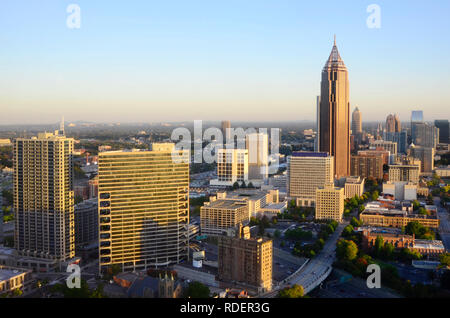 Georgia's wunderschöne Skyline in Atlanta Stockfoto