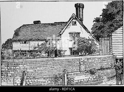 . Die Victoria Geschichte der Grafschaft von Hertford. Natural History. EDWINSTREE HUNDERT VIEL HADHAM Perry Green ist ein Weiler etwa 2 km südöstlich des Dorfes viel Hadham. Die Kirche von St. Thomas wurde 1853 erbaut und ist eine Kapelle der Mühelosigkeit der Pfarrkirche. Die Schule liegt im Süden. Hoglands bei Perry Green ist ein kleiner Anfang 17. Jahrhundert Bauernhof aus Holz, teilweise Wetter - an Bord und teilweise verputzt; die Dächer sind gefliest. Das Haus ist in zwei Stockwerke und Dachböden, und am Ende ist ein vorgezogener Schornstein der dünne rote Ziegel, mit zwei quadratischen engagiert Wellen schräg gesetzt. T Stockfoto