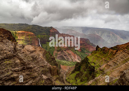 Fantastische Waimea Canyon auf Kauai, Hawaii, USA Stockfoto