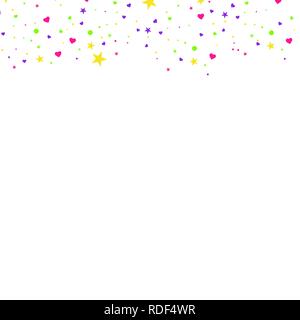 Vektor Konfetti. Festliche Abbildung. Konfetti isoliert auf transparenten Hintergrund. Festliche Vector Illustration Stock Vektor