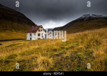 Verlassenes Haus in Nordisland Stockfoto