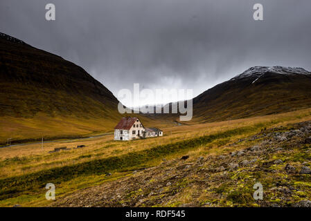 Verlassenes Haus in Nordisland Stockfoto