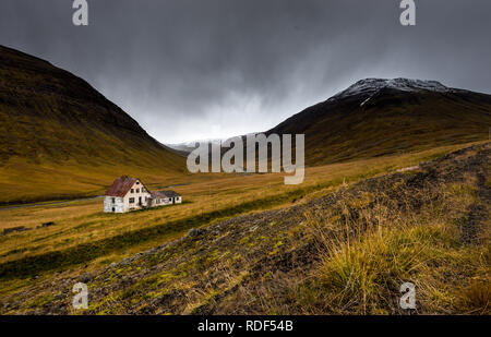 Verlassenes Haus in Nordisland Stockfoto
