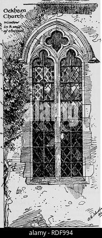 . Die Victoria die Geschichte der Grafschaft Surrey. Natural History. Kirchliche Architektur Art gemeinsame in Kent. Der blinde maßwerk an der Rückseite der retabel ist etwas früher, c, 1340. Sutton.-Fenster im Altarraum, jetzt zerstört, c, 1340. Thorpe.-Chor Windows. Warlincham.-ost fenster, C. 1340. Wimbledon.-Fenster im Altarraum, C. 1330. WiTLEY. - Osten windows von Chor und Kapelle. WoKiNC.-Fenster in Chor und südlichen Seitenschiff; den oberen Teil des Turms, C. 1340. Es gibt mehrere neugierig Square - Windows in diesem Zeitraum geleitet, z. B. die an der St. Mary's Guildford, Chiddingfold, Ockham und Cobham. Tha Stockfoto