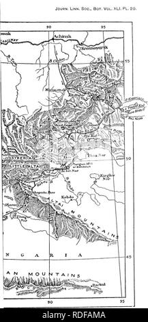 . Ein Konto der Pflanzen durch Herrn M. S. Preis erhoben im Carruthers-Miller-Preis Expedition durch Nordwesten der Mongolei und Chinesischen Dzungarien im Jahre 1910. Botanik; Botanik. JouRN. Linn. Soc, Bot, Bd.XLI. Pl. 20. Bitte beachten Sie, dass diese Bilder sind von der gescannten Seite Bilder, die digital für die Lesbarkeit verbessert haben mögen - Färbung und Aussehen dieser Abbildungen können nicht perfekt dem Original ähneln. extrahiert. Preis, M. P; Simpson, N.D. [London Stockfoto