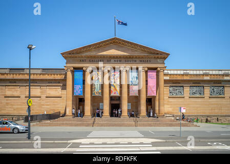 Sydney, Australien - 8. Januar 2019: Art Gallery von New South Wales, die wichtigsten öffentlichen Galerie in Sydney und eine der größten in Australien Stockfoto
