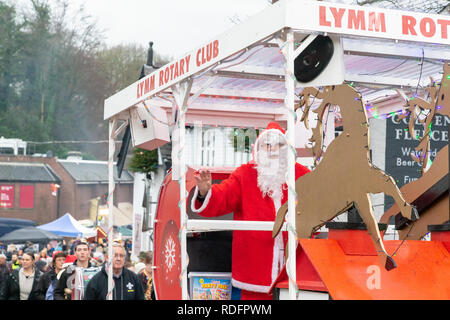 Samstag, 08 Dezember 2018-T er jährliche Lymm Dickensian Festival in Warrington, Cheshire, England, UK. Stockfoto