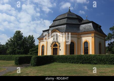 Gartensalett Pavillon von Abt Bonifatius Gessner, Kloster Maria Bildhausen Abtei in Muennerstadt Stockfoto