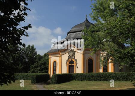 Gartensalett Pavillon von Abt Bonifatius Gessner, Kloster Maria Bildhausen Abtei in Muennerstadt Stockfoto