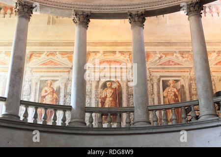 Galerie des Teatro all'Antica in Sabbioneta, Weltkulturerbe der UNESCO, Lombardei, Italien, Europa Stockfoto