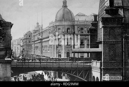 Bahnhof Friedrichstraße, Berlin, Deutschland, historisches Bild, ca. 1899 Stockfoto