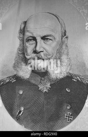 Kaiser Wilhelm I., 1550 Kriegschronik 1870-1871 illustriert Krieg Geschichte, Deutsch-französische Kampagne, Weber Stockfoto