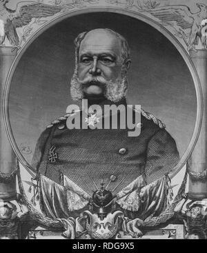 Kaiser Wilhelm I., 1550 Kriegschronik 1870-1871 illustriert Krieg Geschichte, Deutsch-französische Kampagne, Weber Stockfoto