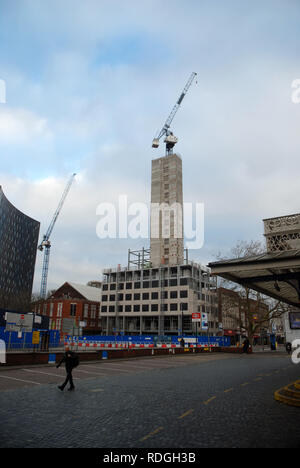 Neue studentische Unterkünfte gebaut, Portsmouth, Hampshire, UK. Stockfoto