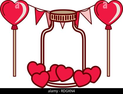 Party Girlande isolierte Symbol Stock Vektor