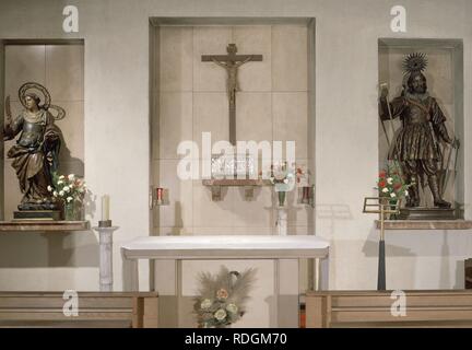 Interieur DE LA CAPILLA DE SAN ISIDRO. Thema: TORRE PEDRO DE LA/VILLARREAL JOSE DE. Lage: IGLESIA DE SAN ANDRES - CAPILLA SAN ISIDRO. MADRID. Spanien. Stockfoto