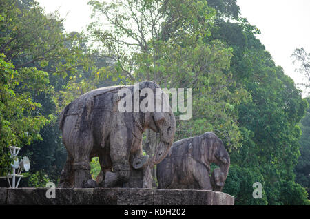 Elefanten von Konark Tempel Stockfoto