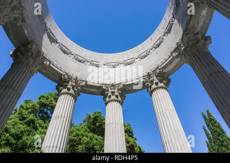 Die Oberseite von Pulgas Wasser Tempel, Redwood City, San Francisco Bay Area, Kalifornien Stockfoto