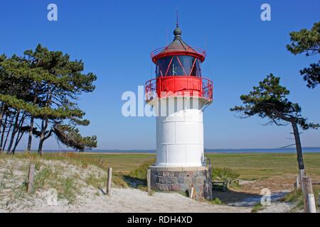 Quermarkenfeuer, südliche Leuchtturm, Gellen, Insel Hiddensee, Mecklenburg-Vorpommern Stockfoto