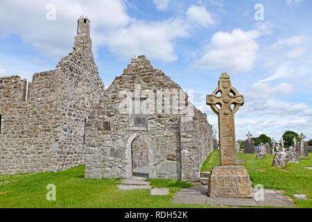 Clonmacnoise, County Offaly, Irland, Europa Stockfoto